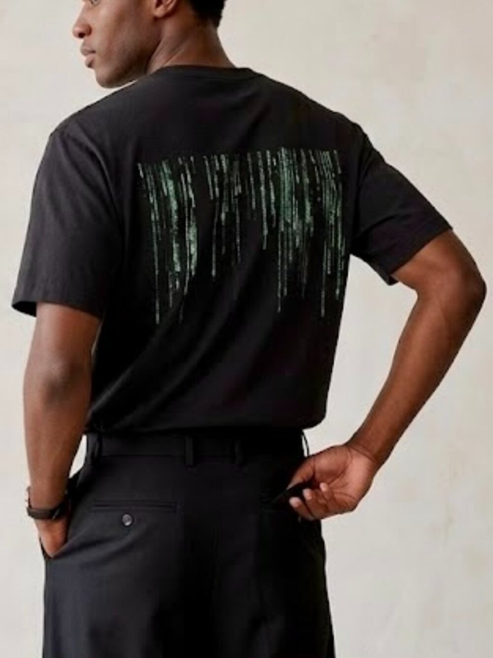 Uniqlo Matrix UT Graphic Black Neo Bullet Time Double Sided Tee Size XL - Picture 4 of 7